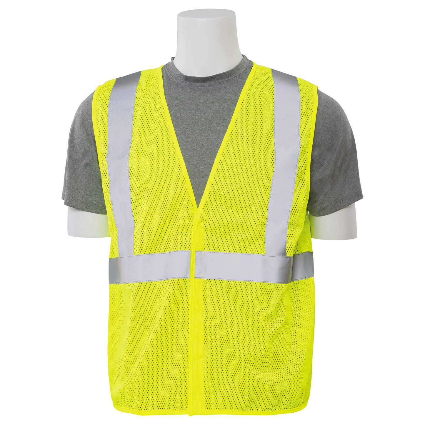 Yellow/Lime Safety Vests - ERB - Durable Mesh Design