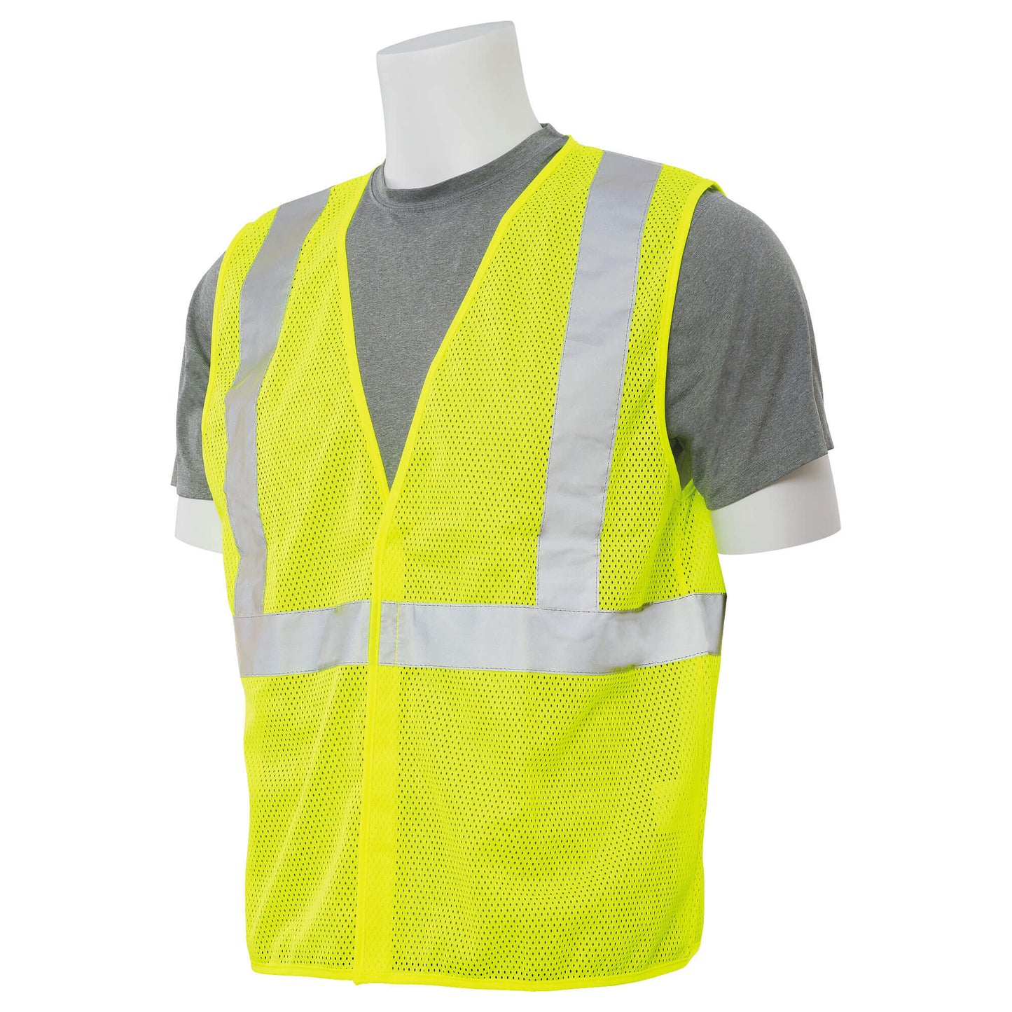 Yellow/Lime Safety Vests - ERB - Durable Mesh Design