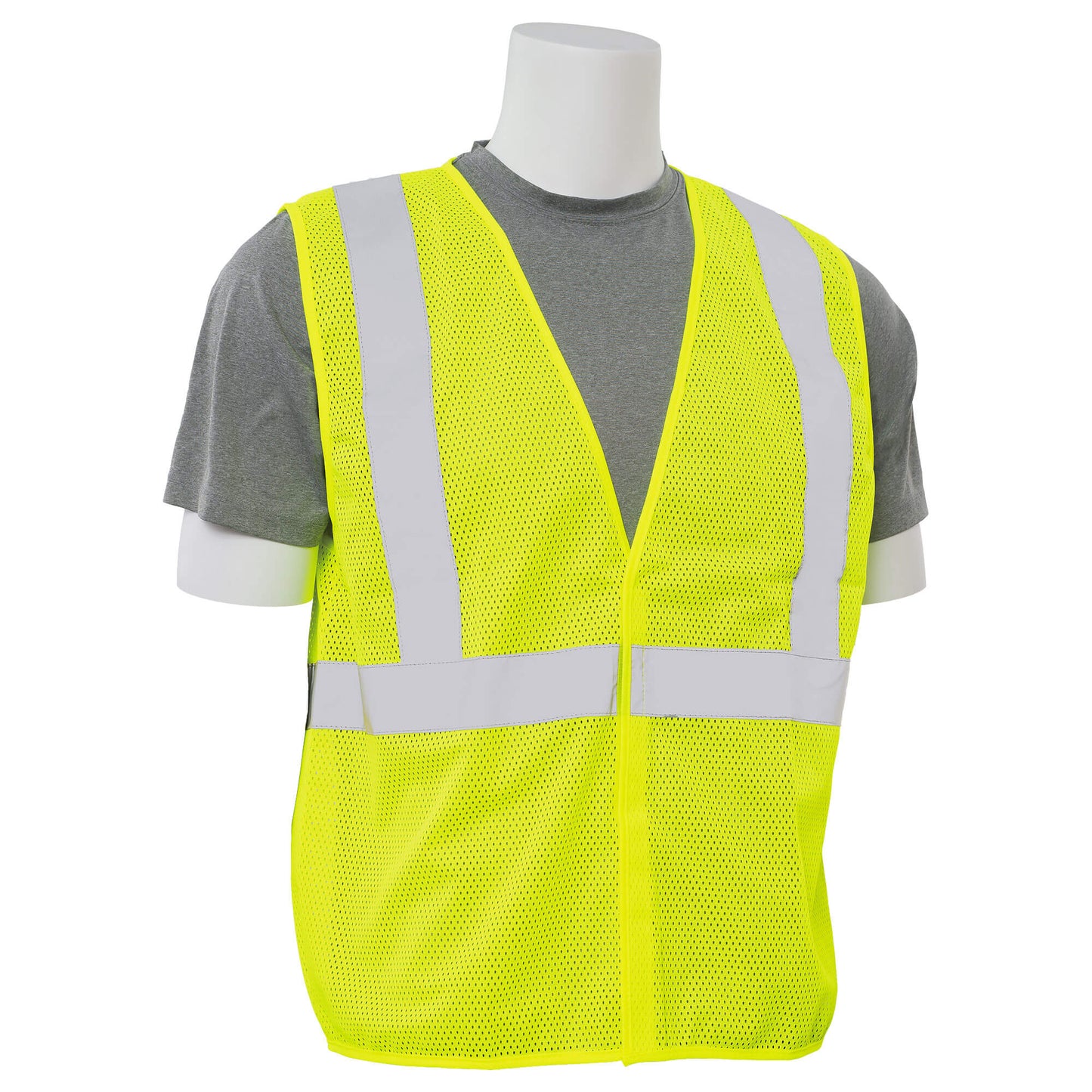 Yellow/Lime Safety Vests - ERB - Durable Mesh Design
