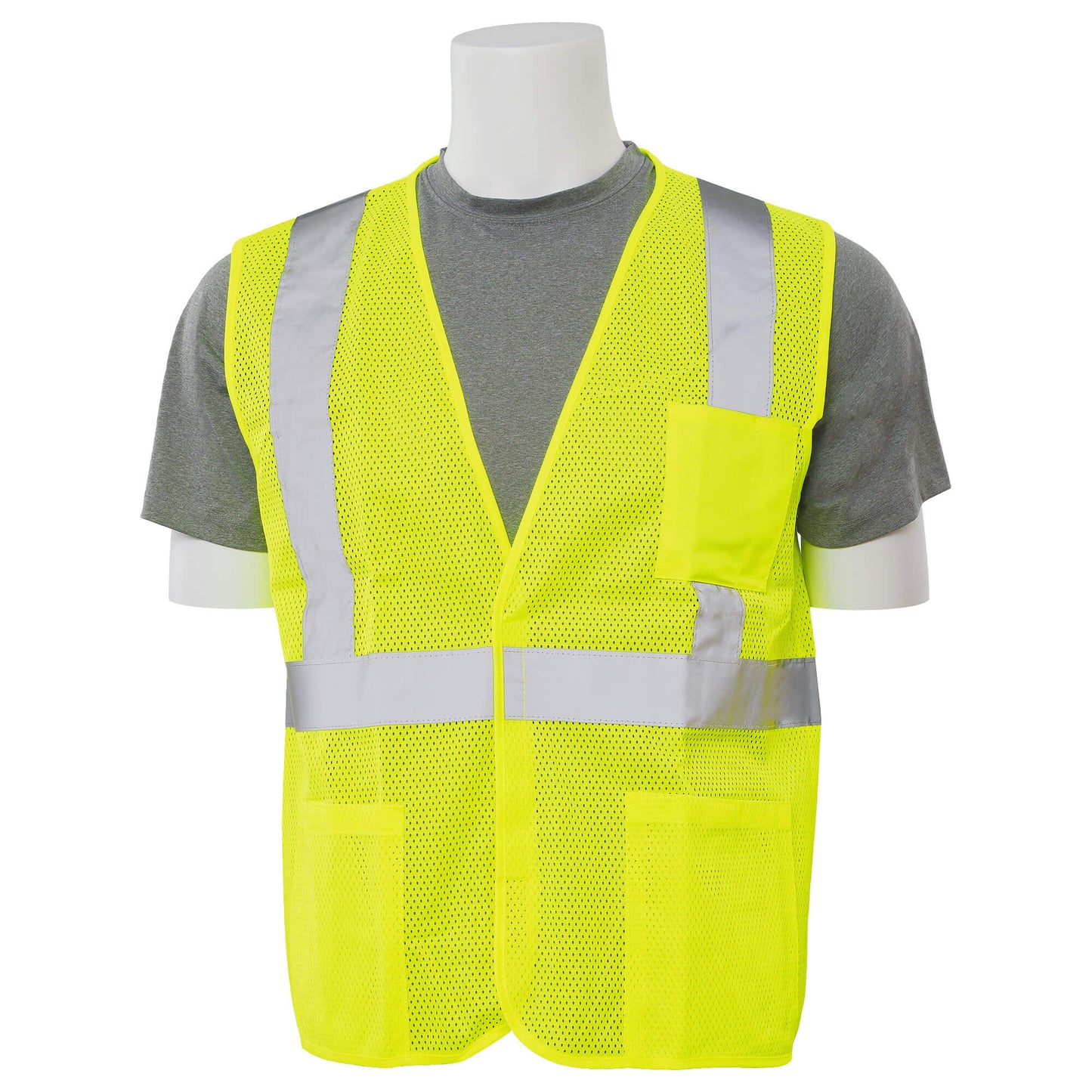 Yellow/Lime Safety Vest - ERB - Mesh Economy Design