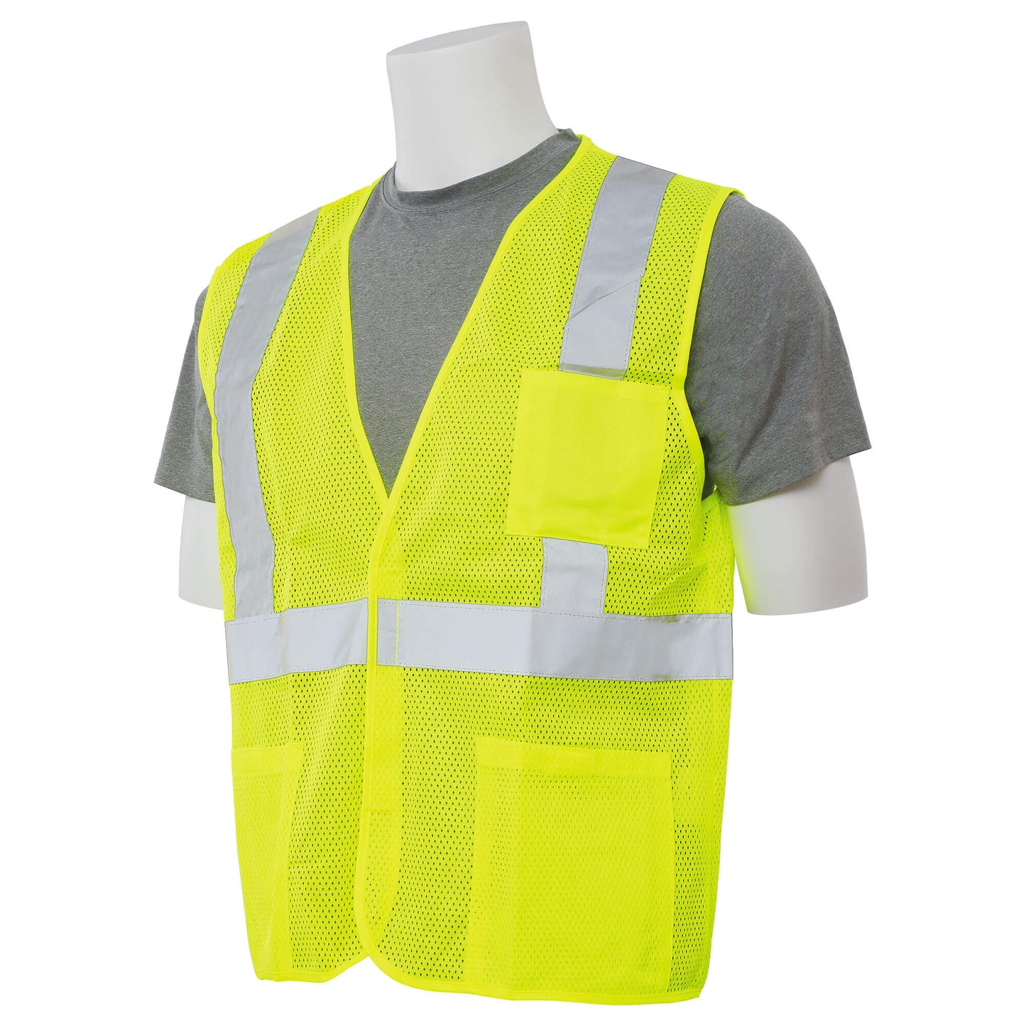 Yellow/Lime Safety Vest - ERB - Mesh Economy Design