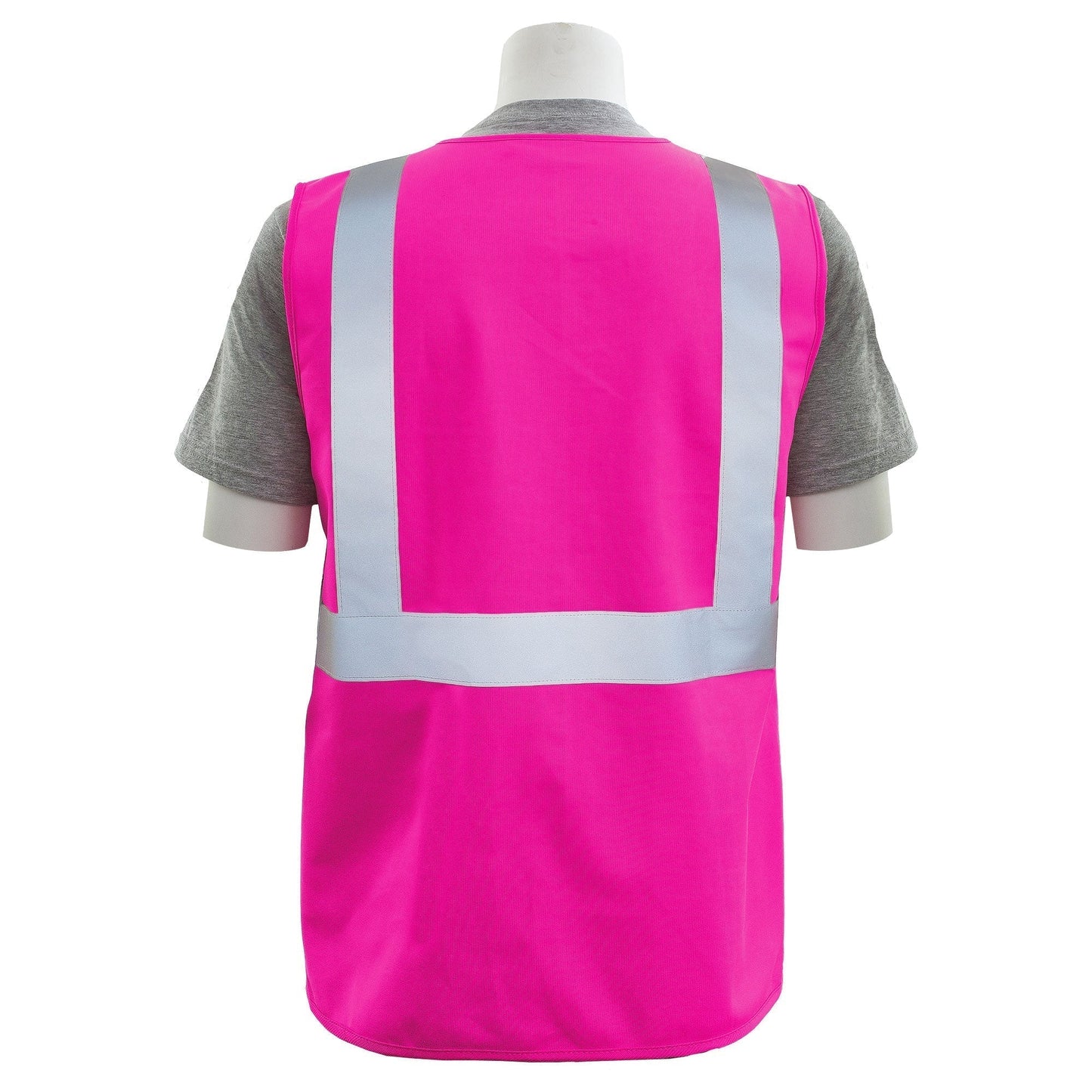 Pink Safety Vests - ERB - Polyester with Pockets - High Visibility