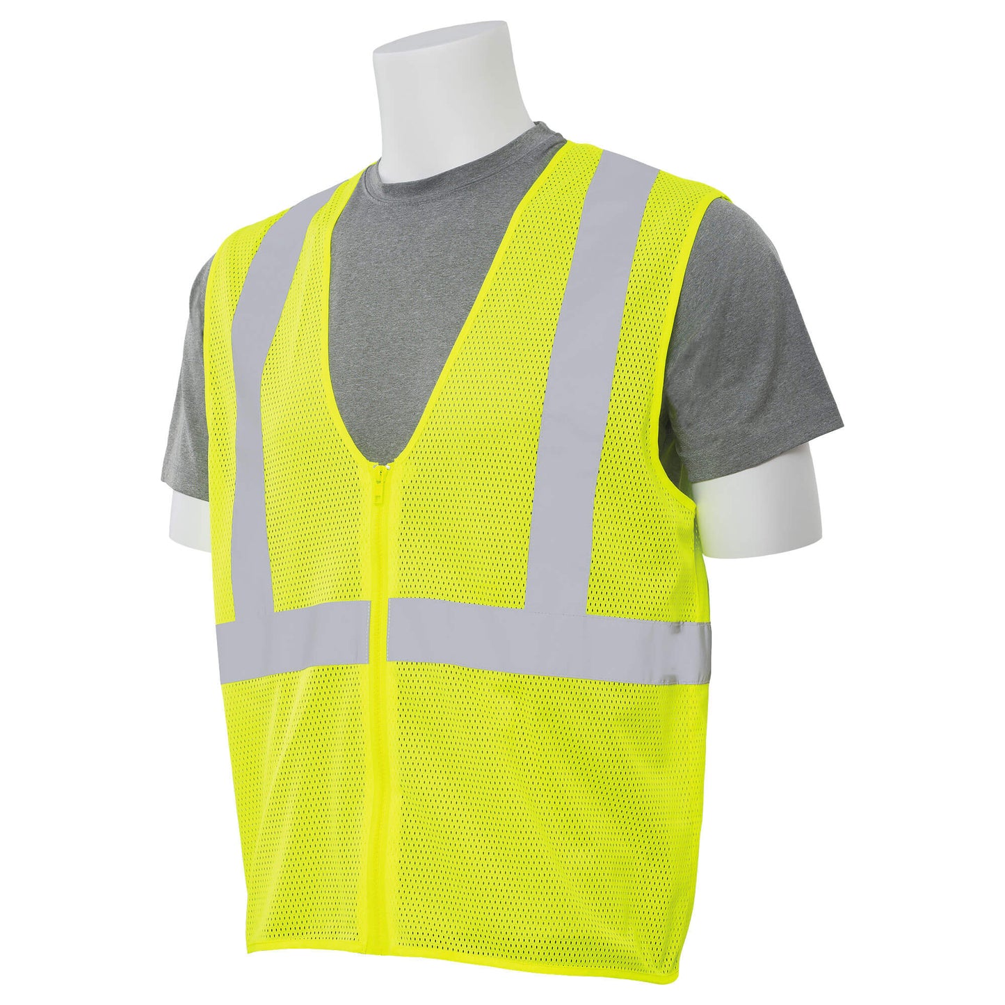 Yellow/Lime Safety Vest - ERB by Delta Plus - Mesh Material