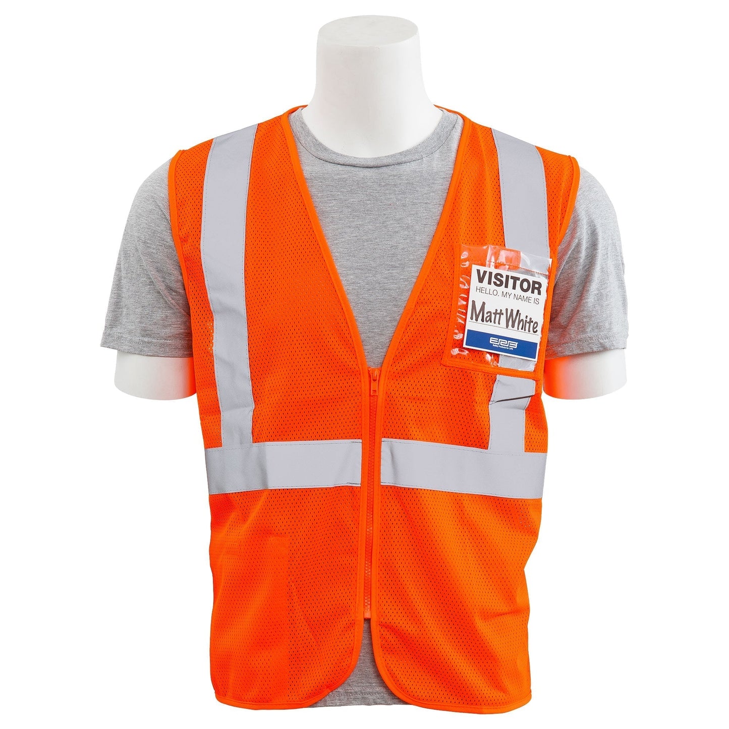 Yellow/Lime Safety Vest - ERB - Mesh with ID Pocket