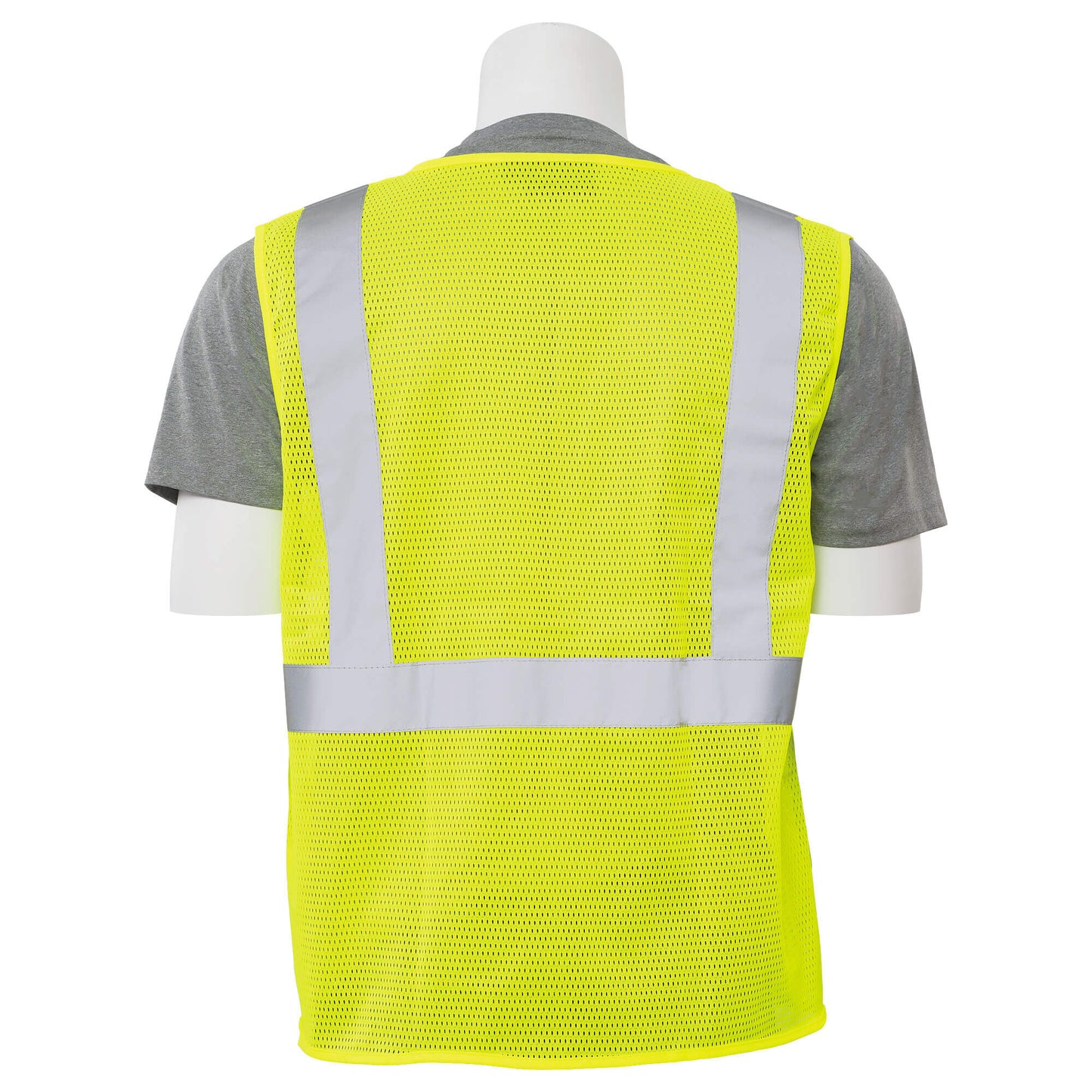 Yellow/Lime Safety Vest - ERB - Mesh With Pockets