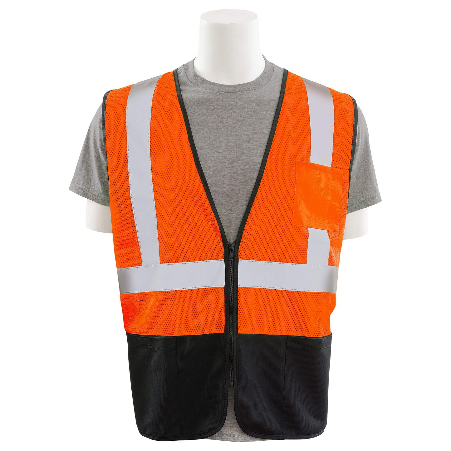 Yellow/Lime Safety Vest - ERB - Reflective Mesh Design