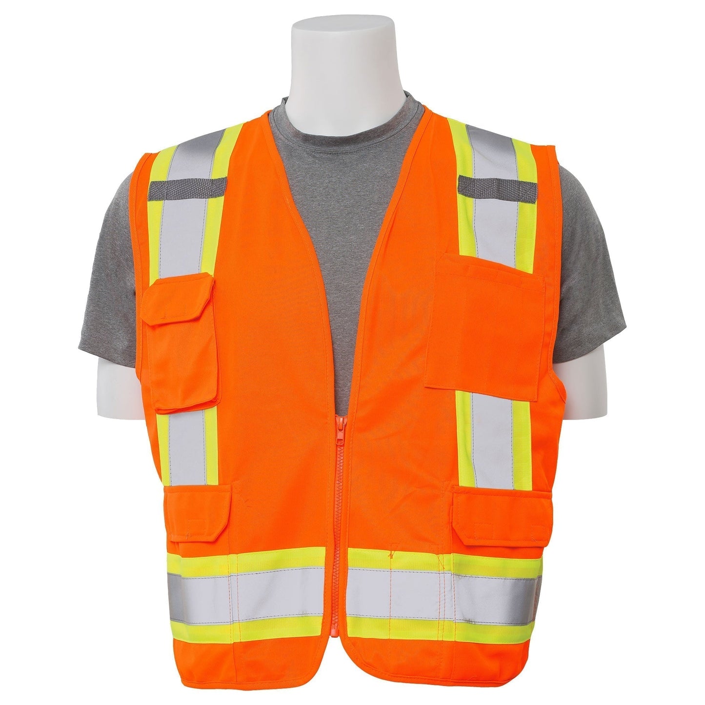 Yellow/Lime Safety Vests - ERB - Reflective Mesh Design