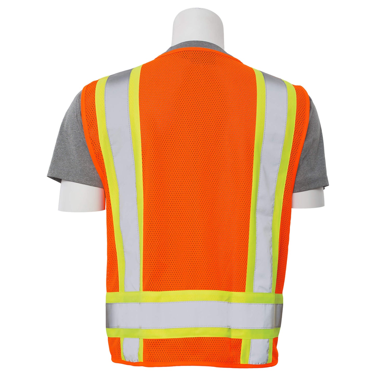 Yellow/Lime Safety Vests - ERB - Reflective Mesh Design