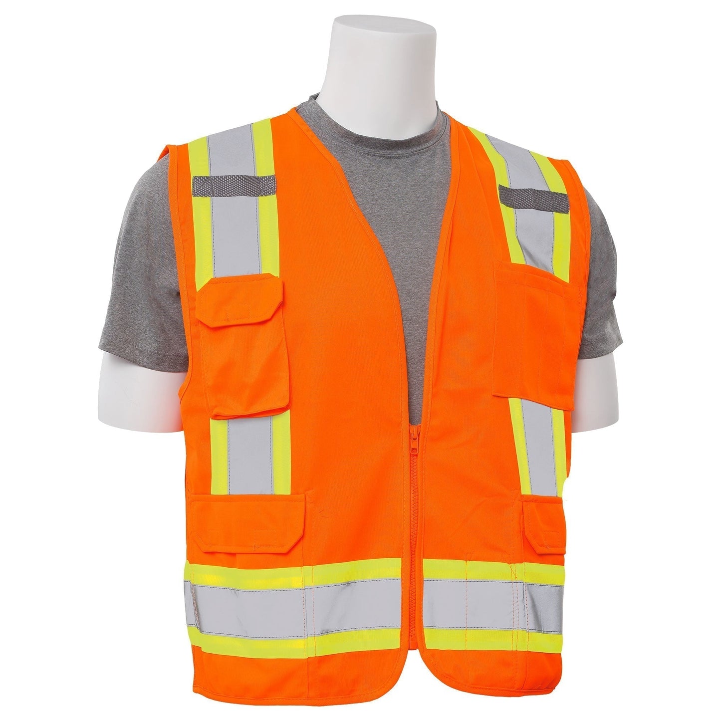 Yellow/Lime Safety Vests - ERB - Reflective Mesh Design