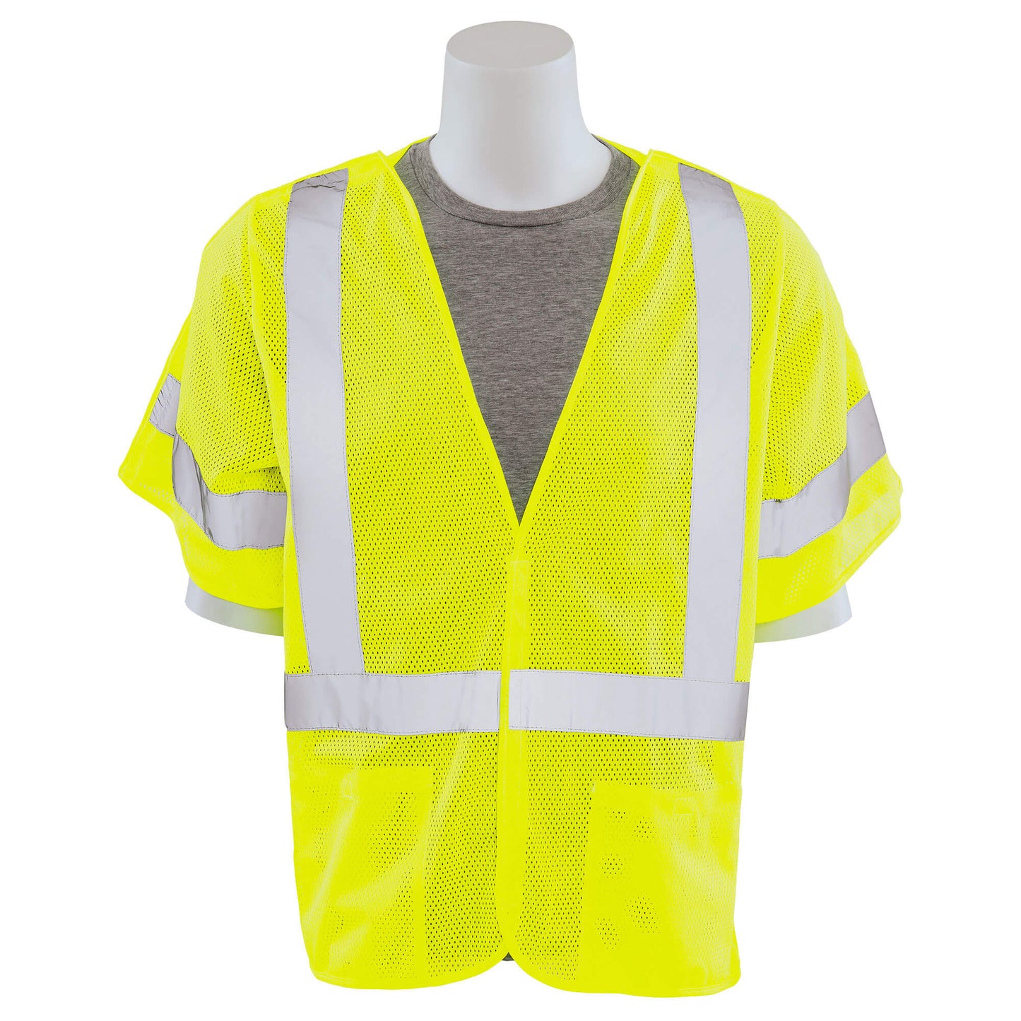 Yellow/Lime Safety Vest - ERB - Breakaway Mesh Design