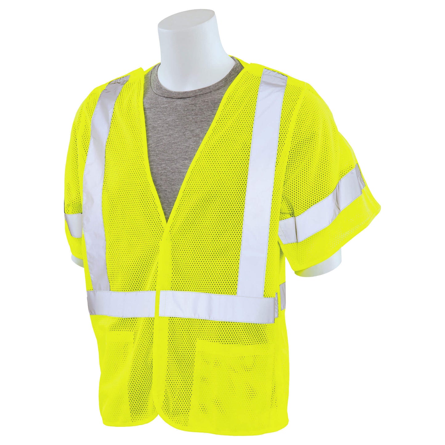 Yellow/Lime Safety Vest - ERB - Breakaway Mesh Design