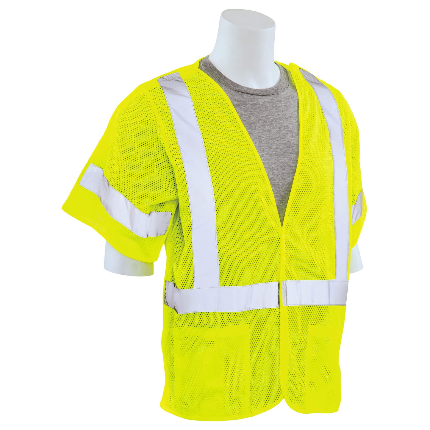 Yellow/Lime Safety Vest - ERB - Breakaway Mesh Design