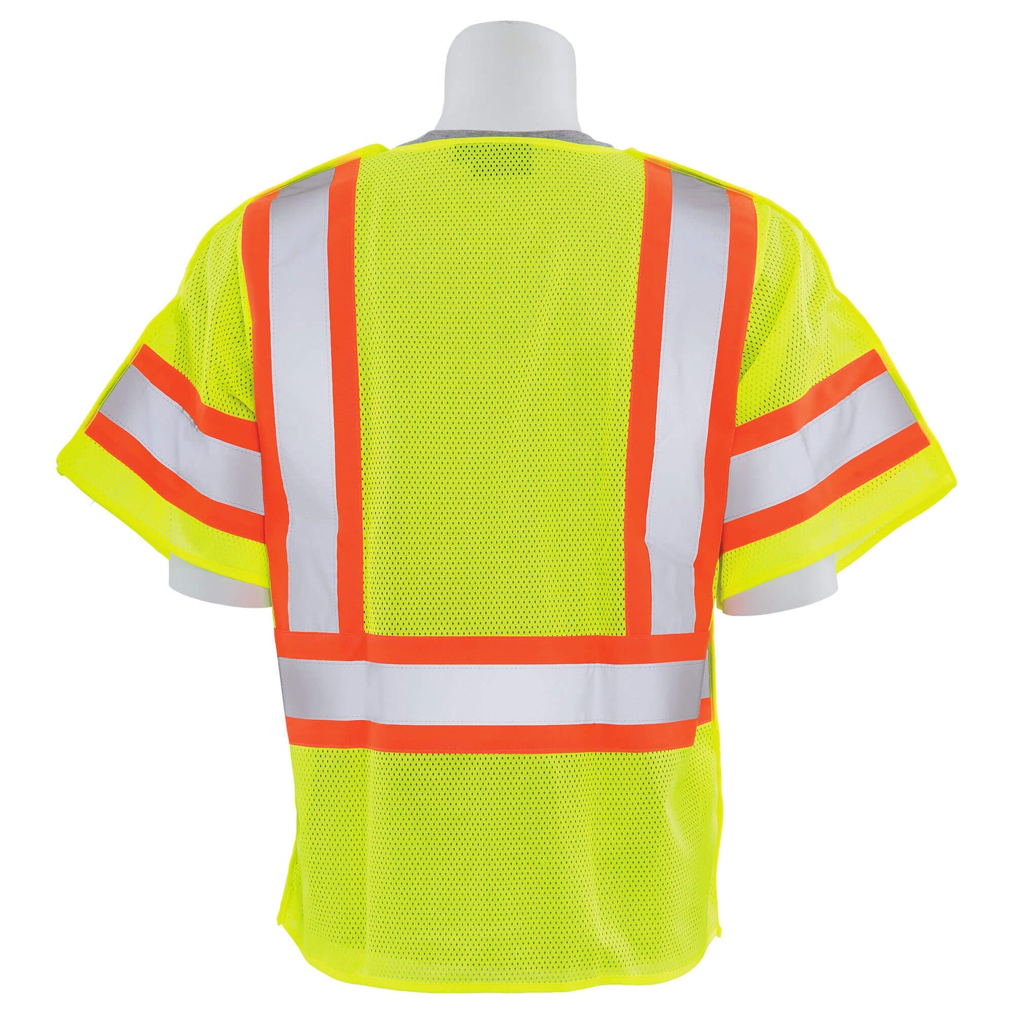 Yellow/Lime Safety Vests - ERB - Breakaway Mesh Design