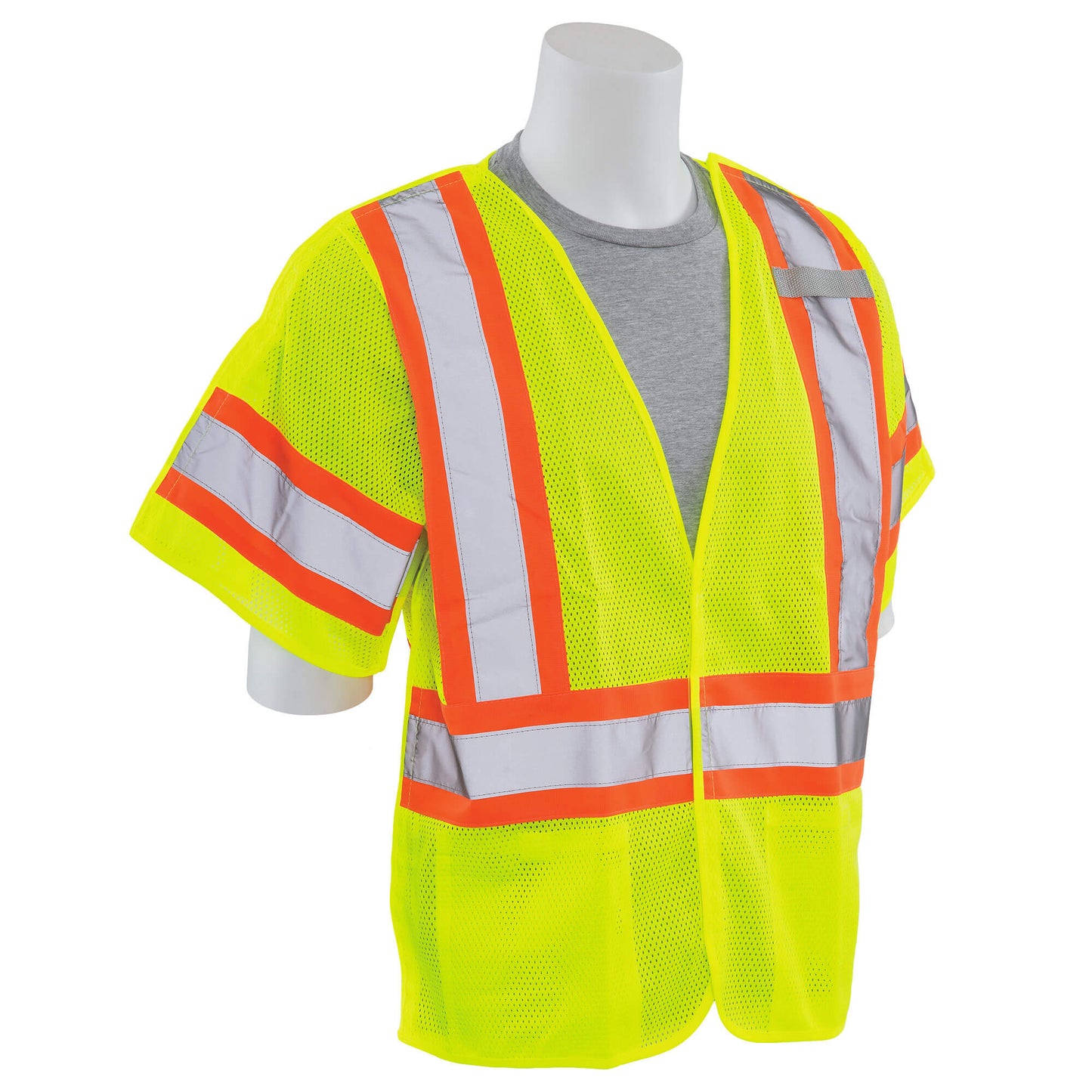 Yellow/Lime Safety Vests - ERB - Breakaway Mesh Design