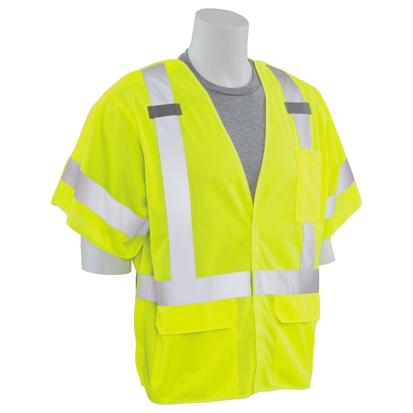 Yellow/Lime Safety Vest - ERB - Breakaway Design