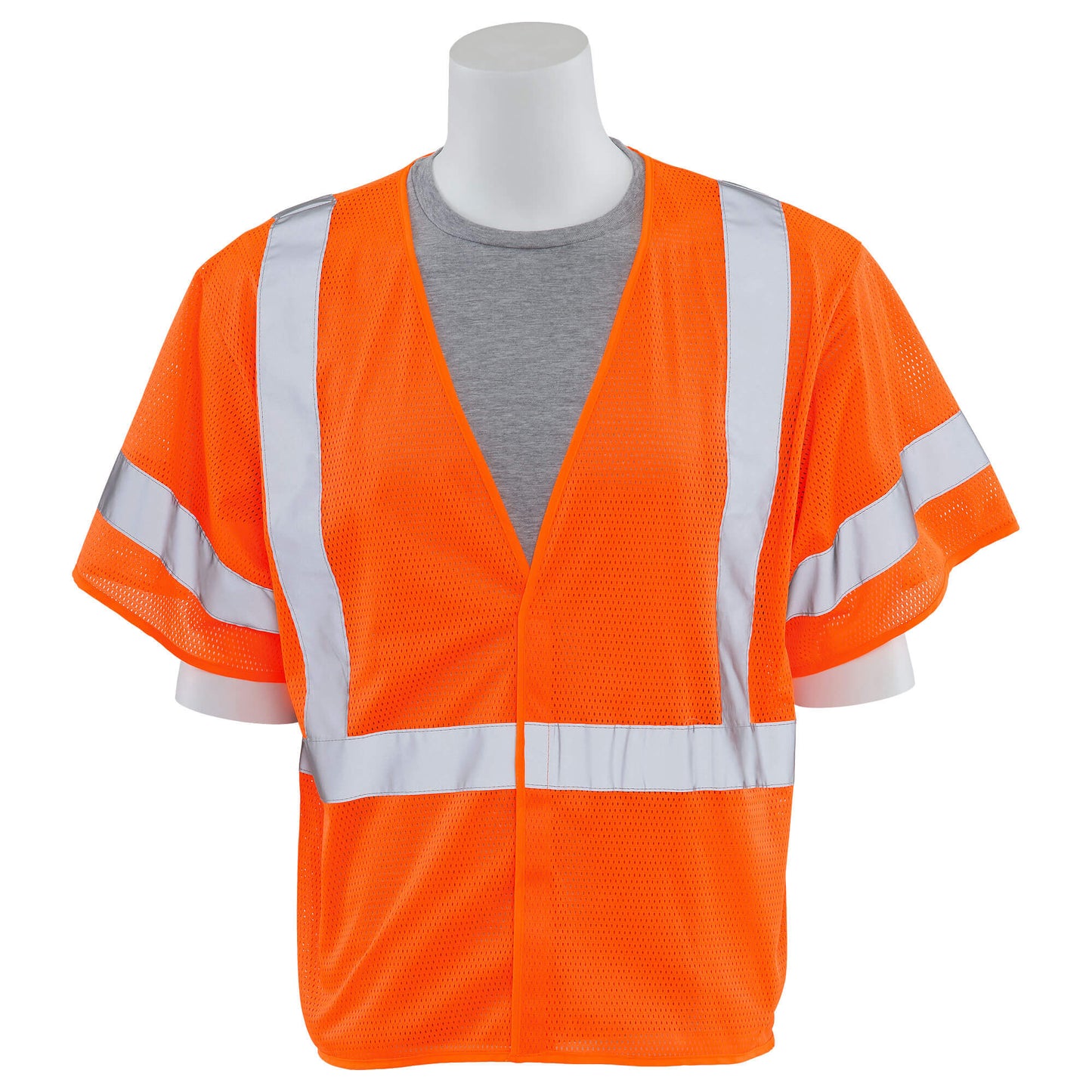 Yellow/Lime Safety Vest - ERB - Reflective Mesh Design