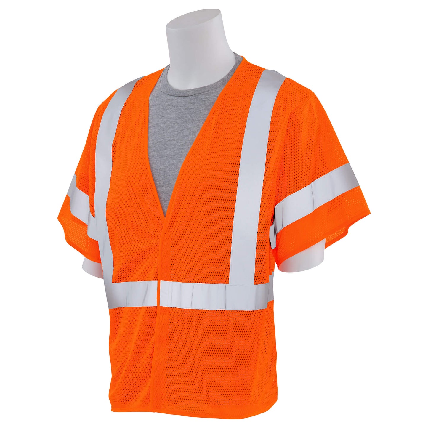 Yellow/Lime Safety Vest - ERB - Reflective Mesh Design