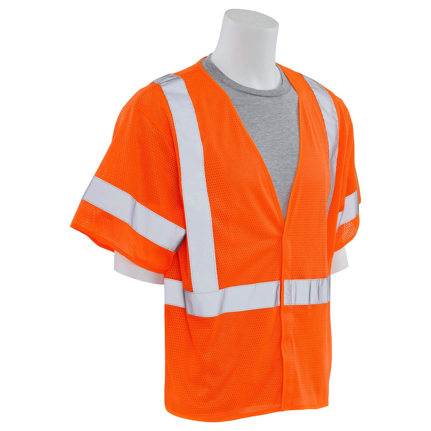 Yellow/Lime Safety Vest - ERB - Reflective Mesh Design