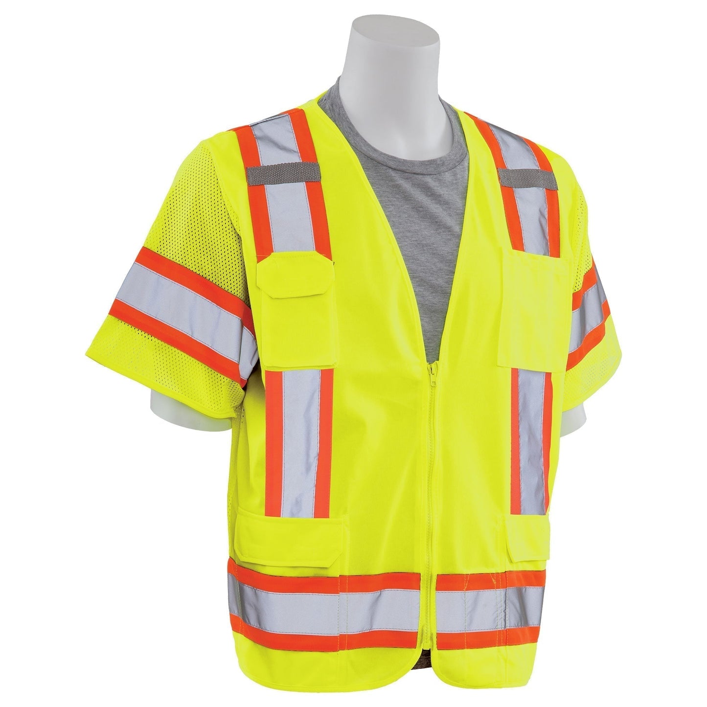Yellow/Lime Safety Vests - ERB - Class 3 Two-Tone