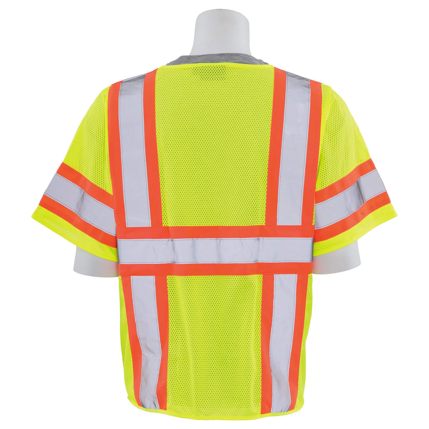 Yellow/Lime Safety Vest - ERB - Mesh Two-Tone Reflective