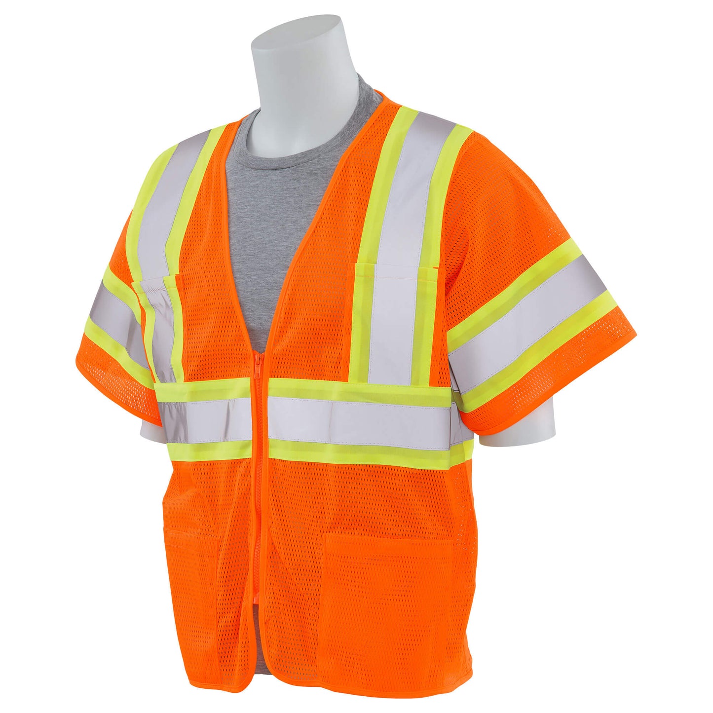 Yellow/Lime Safety Vest - ERB - Mesh Two-Tone Reflective