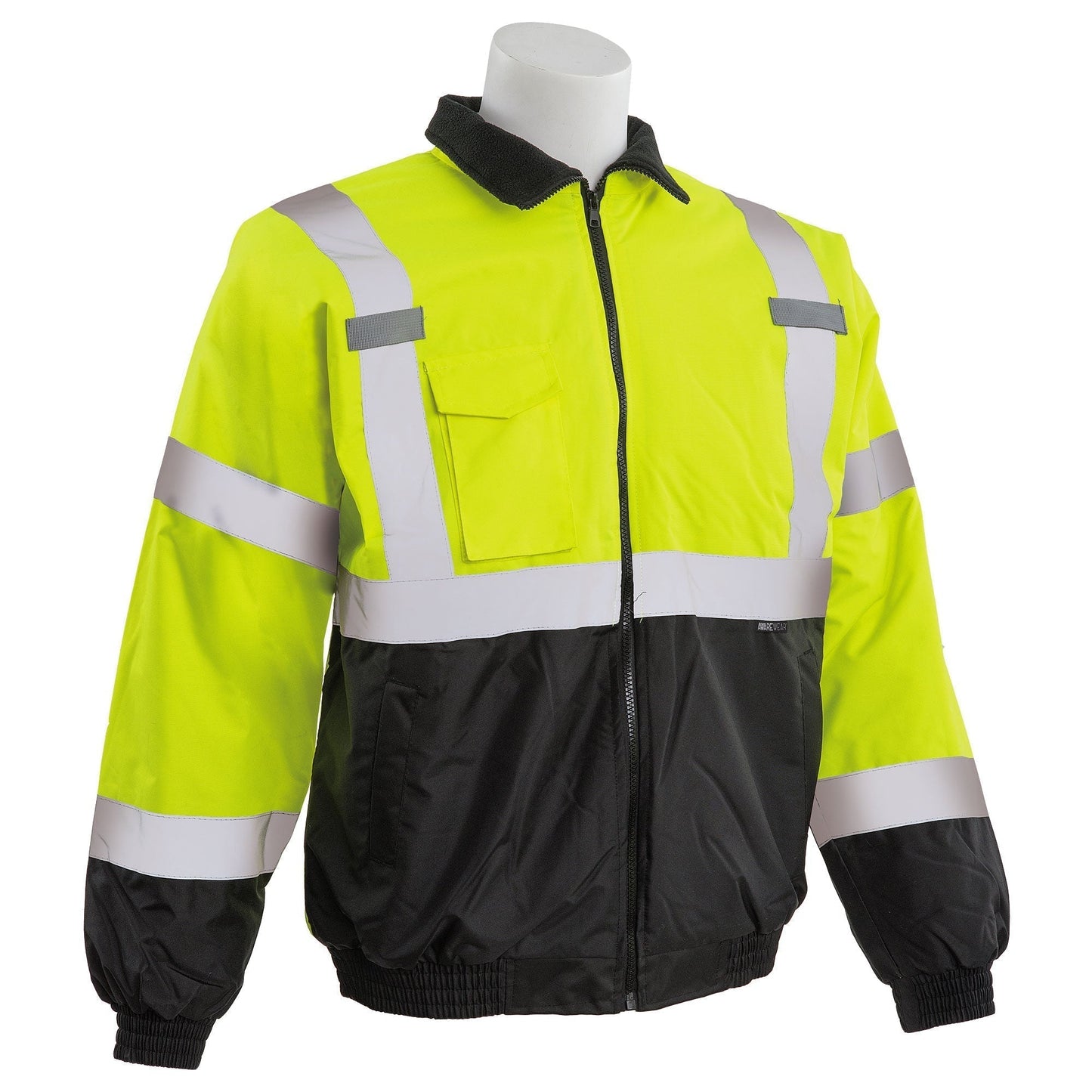 Yellow/Black Safety Jacket - ERB - Durable Polyester