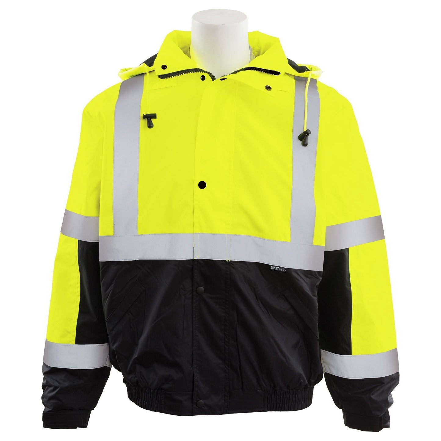Yellow/Lime Safety Jacket - ERB - Bomber Style
