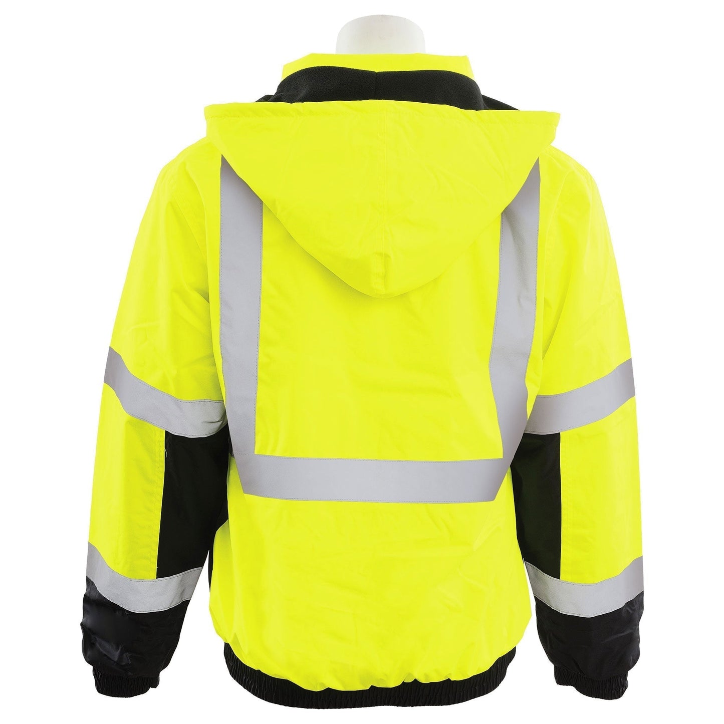 Yellow/Lime Safety Jacket - ERB - Bomber Style