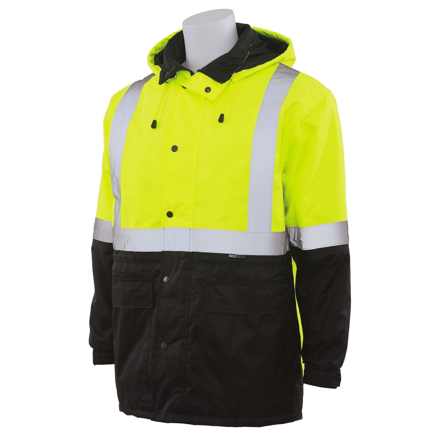 Yellow/Lime Safety Jacket - ERB - Waterproof Protection