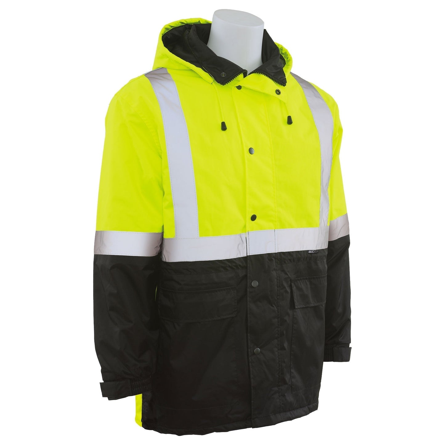 Yellow/Lime Safety Jacket - ERB - Waterproof Protection