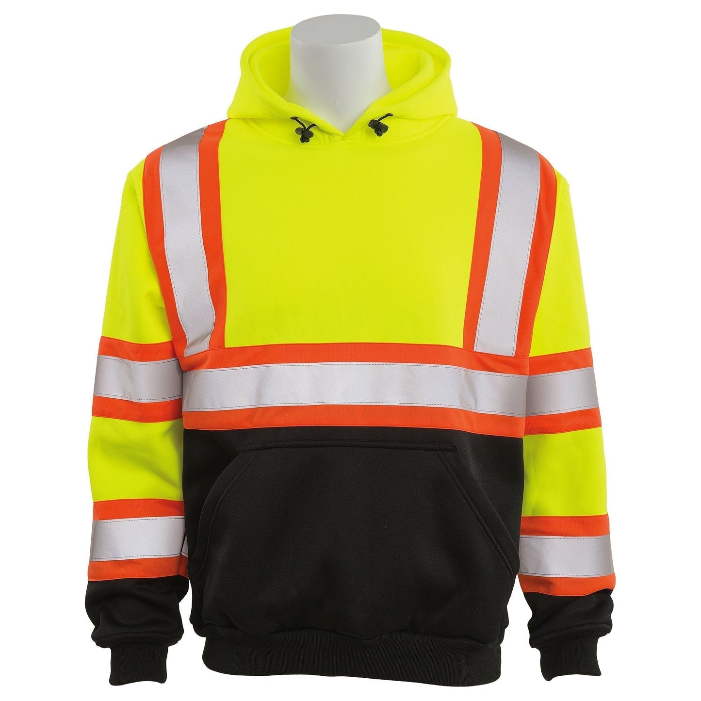 Yellow/Lime Safety Sweatshirts - ERB - Two-Tone Design