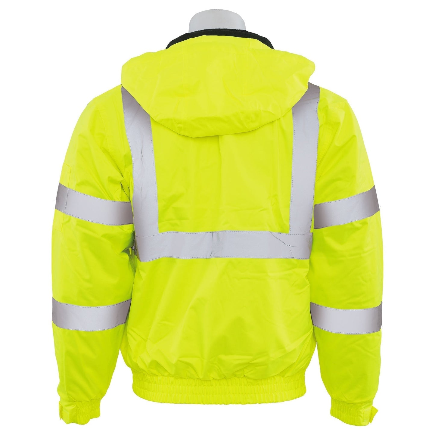 Yellow/Lime Safety Jacket - ERB - Comfortable Fleece Liner