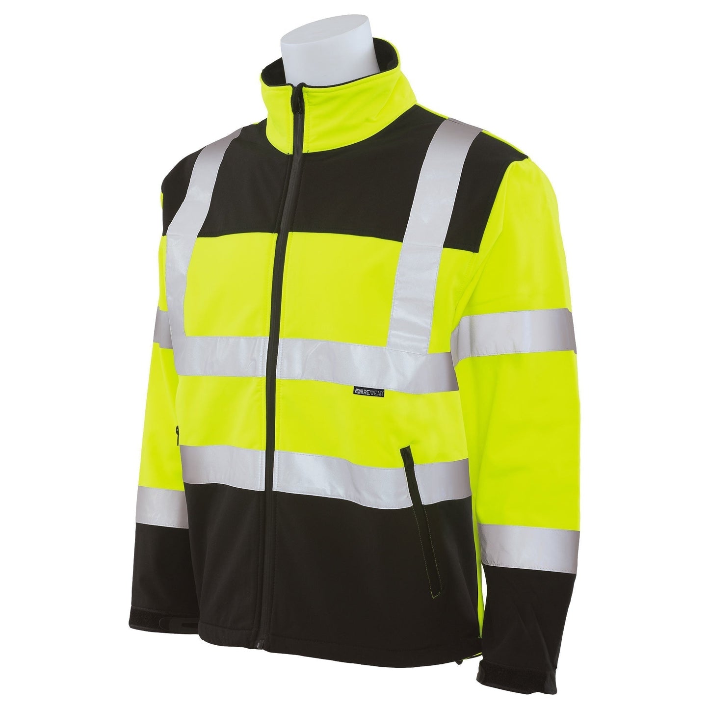 Yellow/Black Safety Jacket - ERB - Soft Shell Comfort