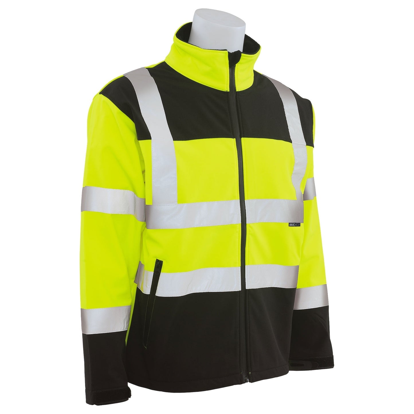 Yellow/Black Safety Jacket - ERB - Soft Shell Comfort