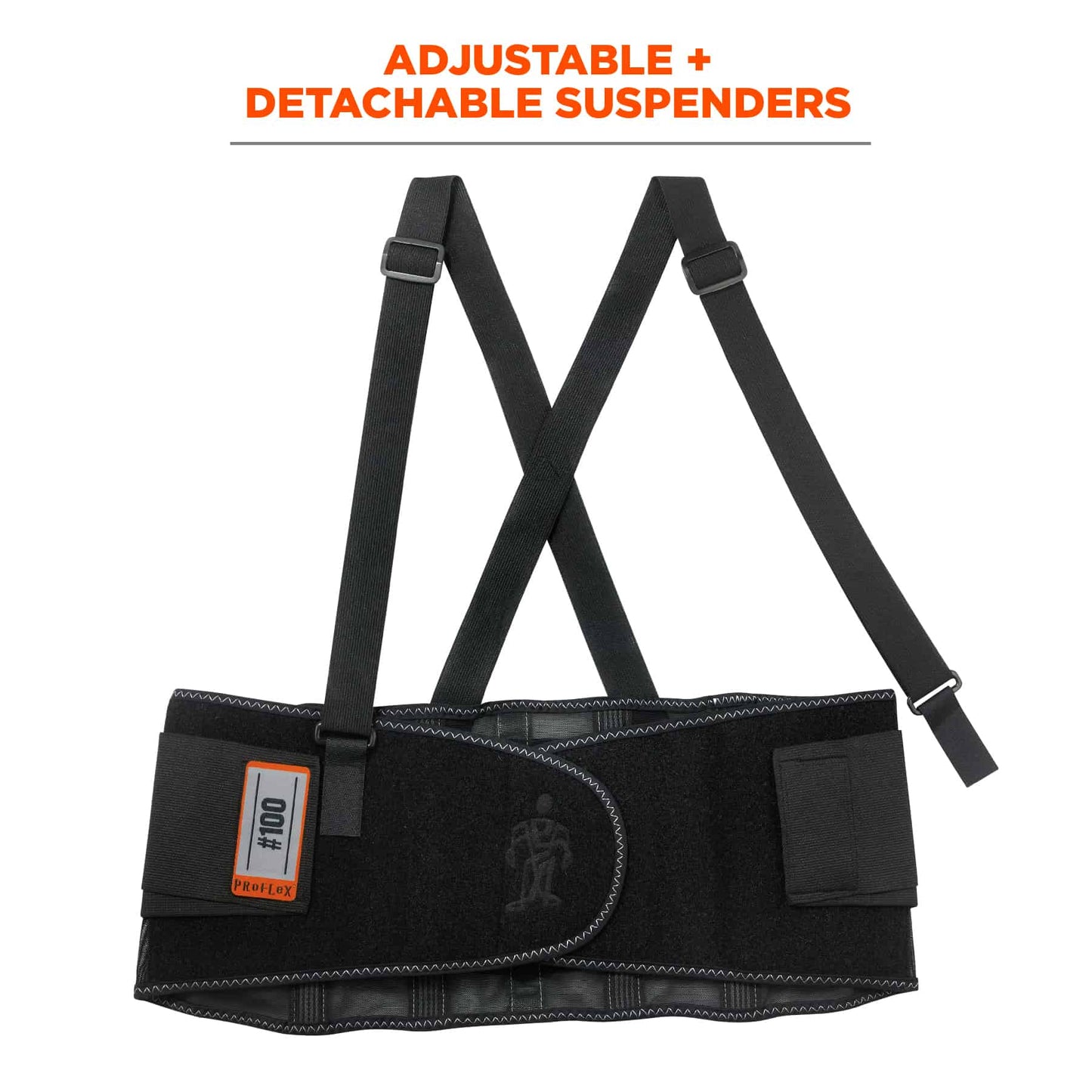 Black Back Supports - Ergodyne - Spandex Construction