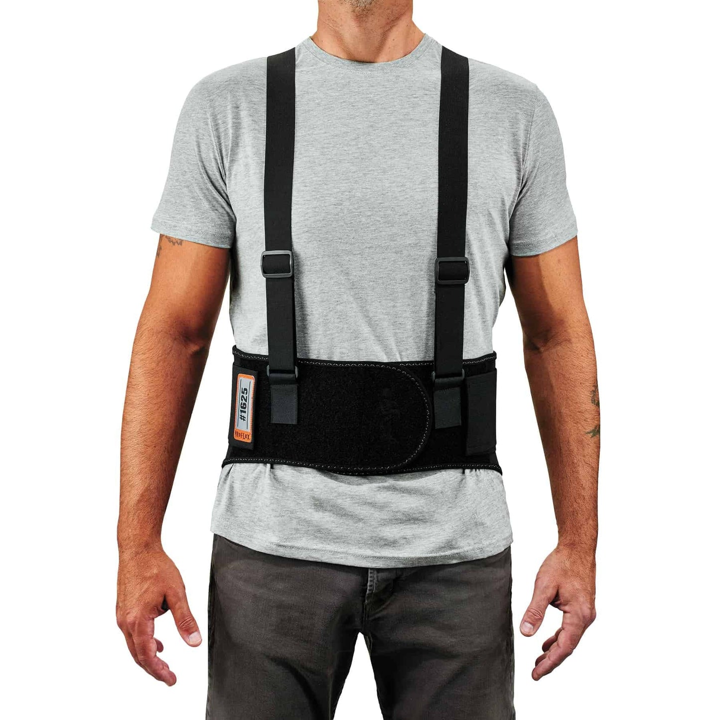 Black Back Support - Ergodyne - Elastic Brace Design