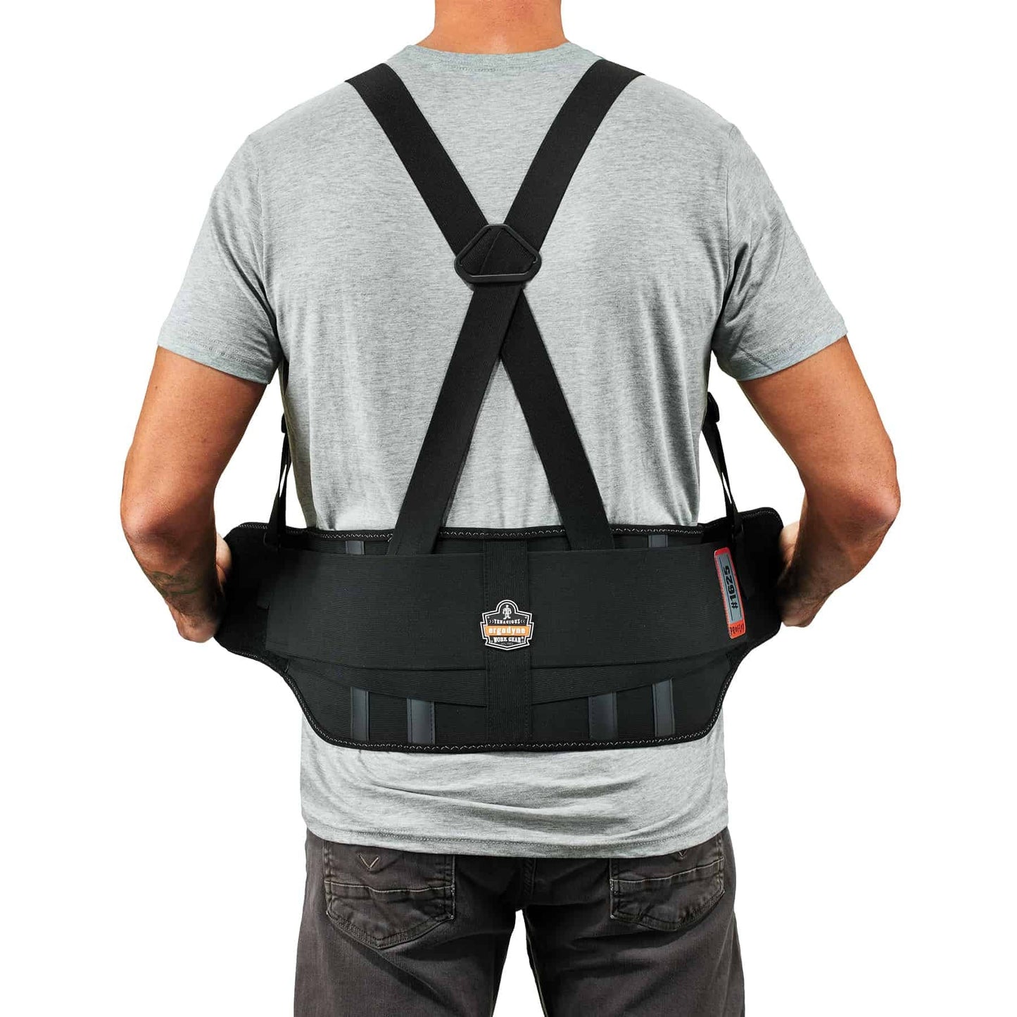 Black Back Support - Ergodyne - Elastic Brace Design