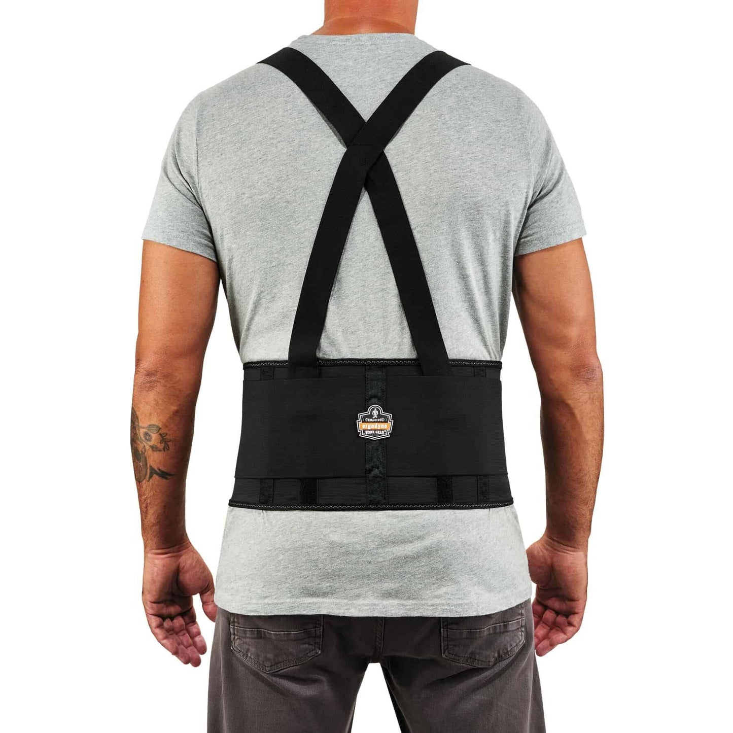 Black Back Supports - Ergodyne - Elastic Closure