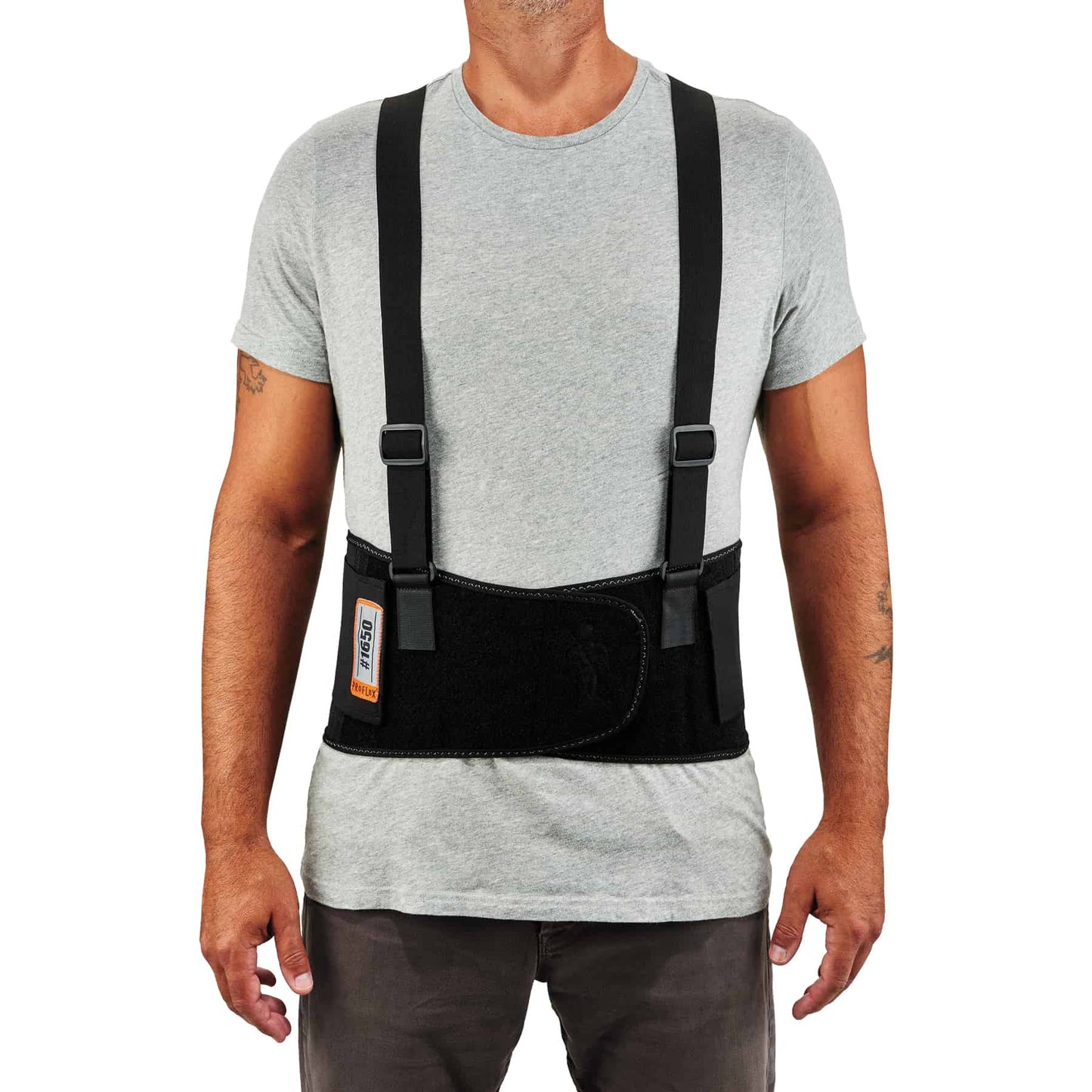 Black Back Supports - Ergodyne - Elastic Closure