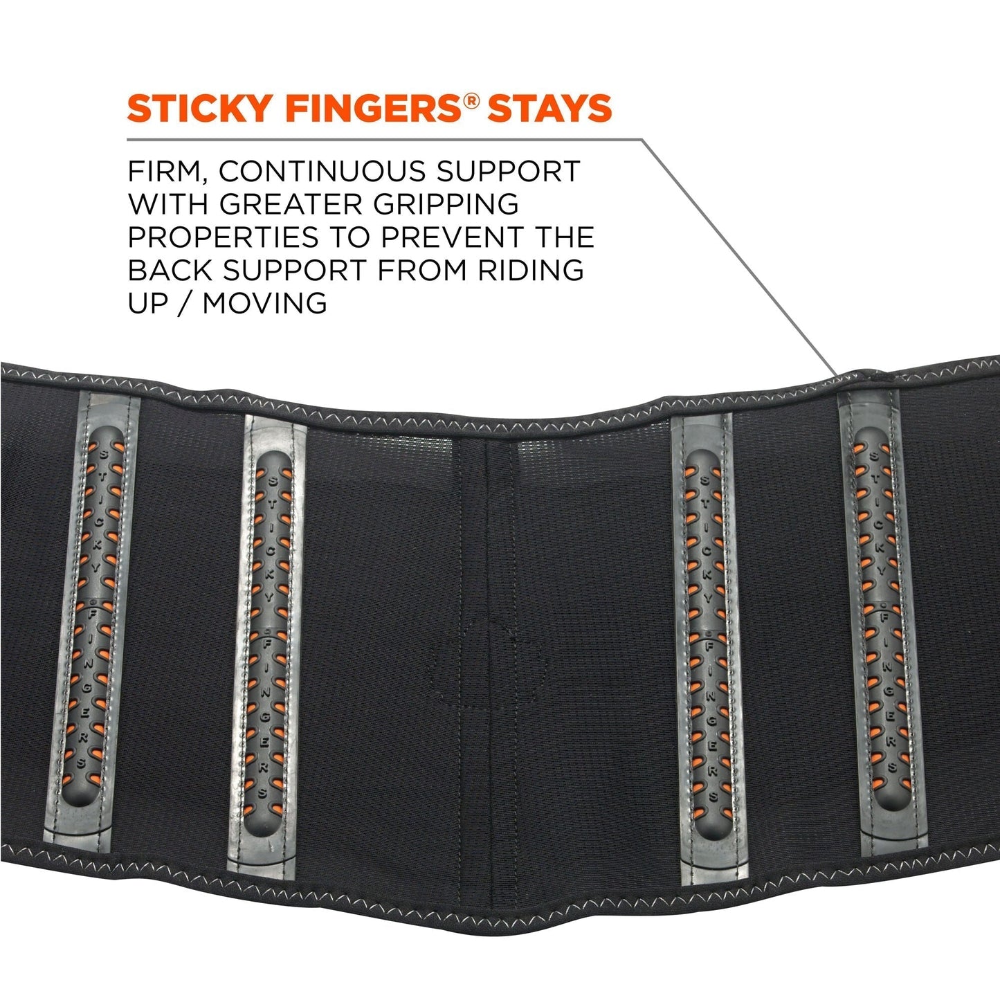 Black Back Supports - Ergodyne - High-Performance Spandex