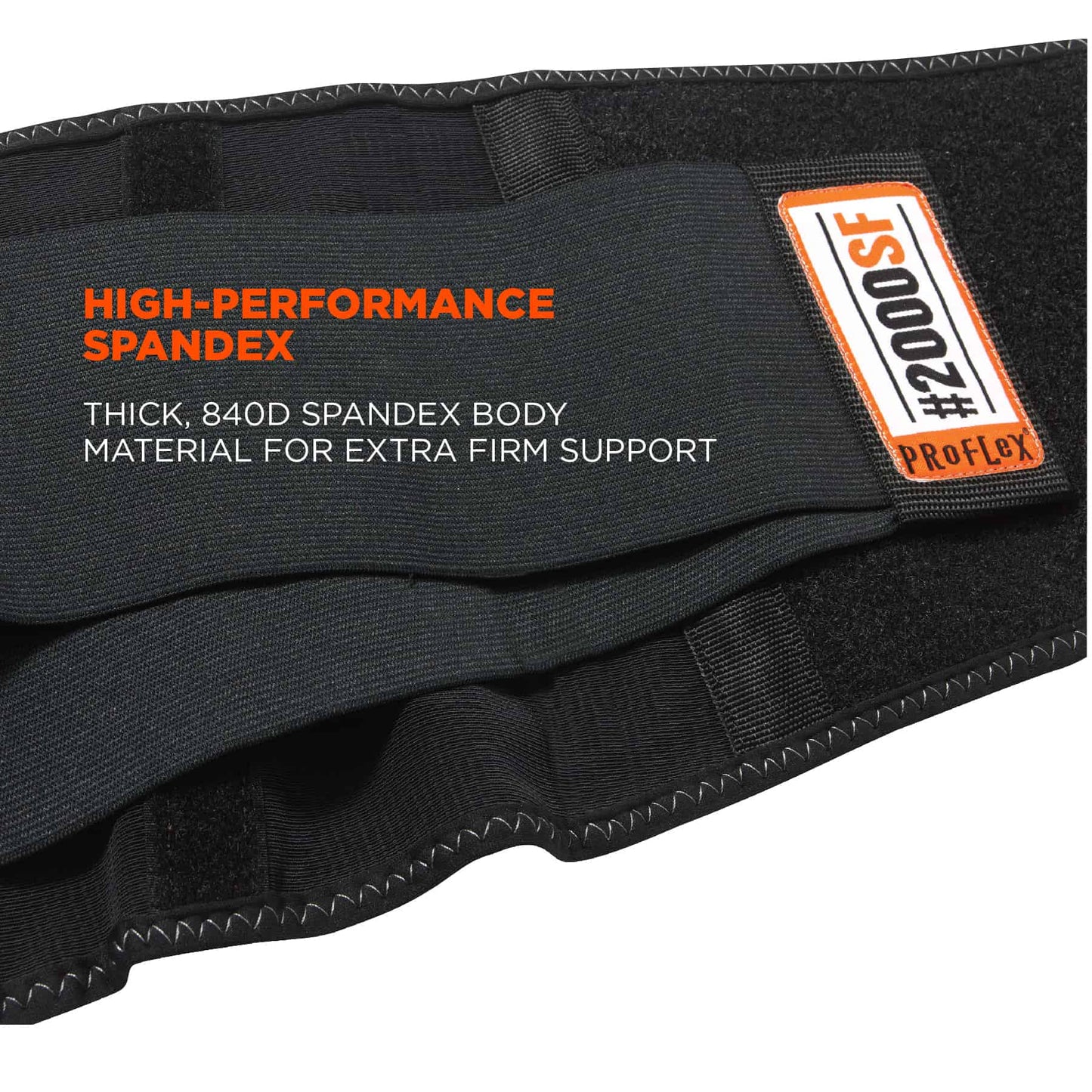 Black Back Supports - Ergodyne - High-Performance Spandex