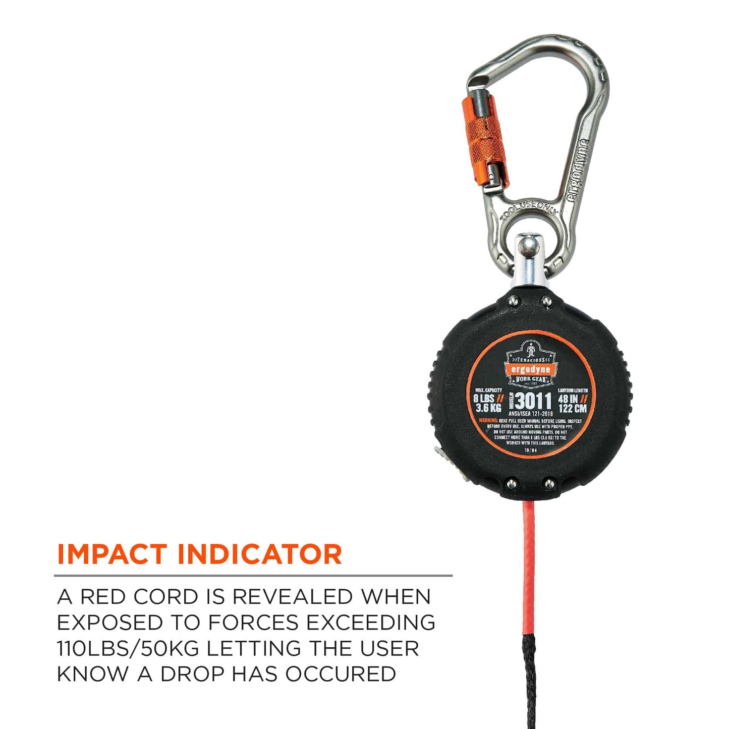 Black Tool Lanyards - Ergodyne - Durable Retractable