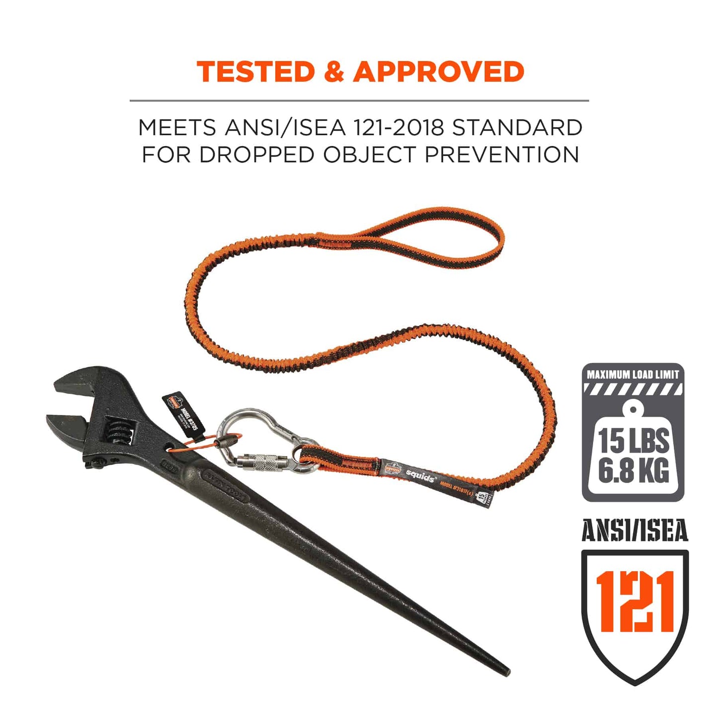 15lbs Tool Lanyards - Ergodyne - Shock Absorbing Design