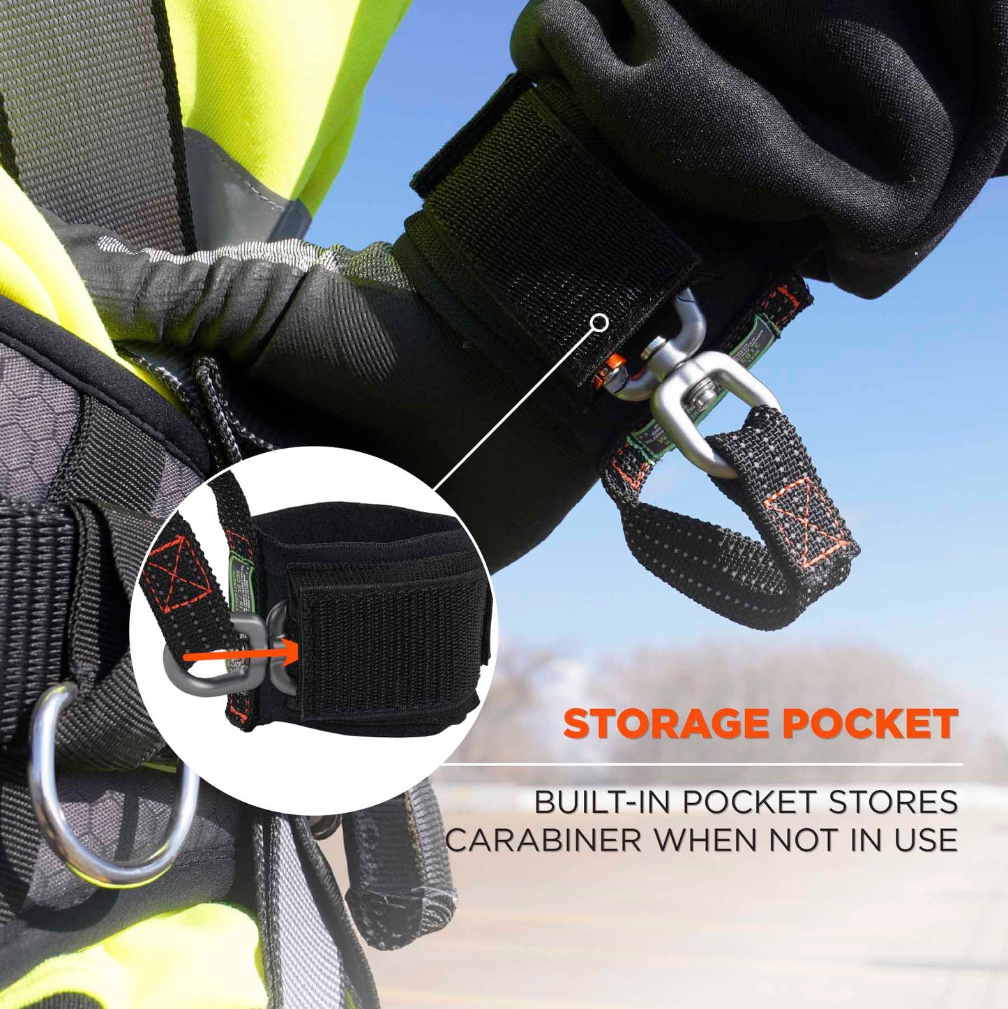 Carabiner Anchor Tool Holders - Ergodyne - Durable Lanyard