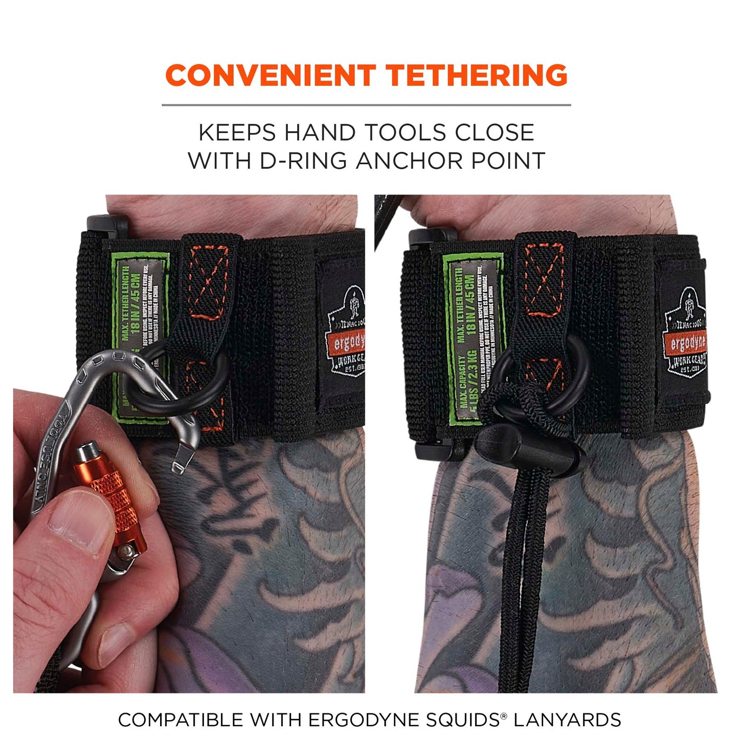 Black Tool Holders - Ergodyne - Durable Wristband