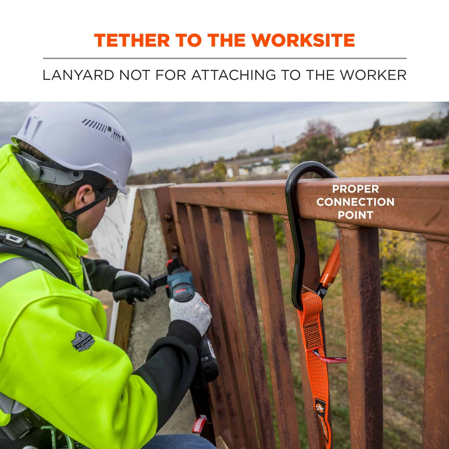 Orange Lanyards - Ergodyne - Durable Tool Attachment