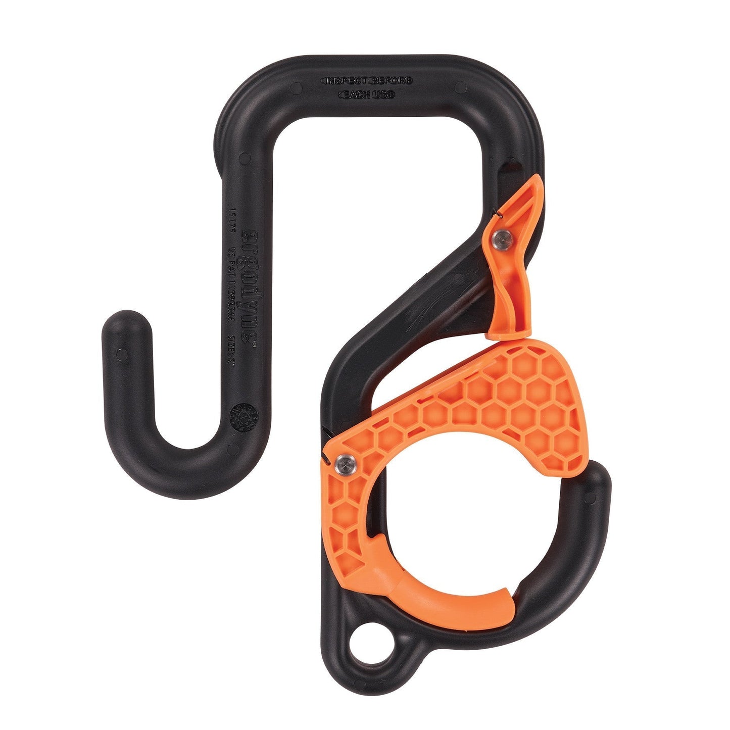 Black/Orange Bucket Hooks - Ergodyne - Heavy-Duty Design