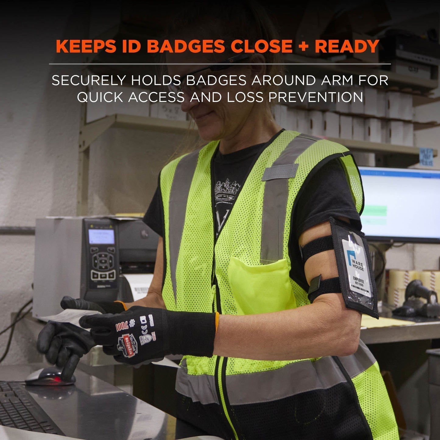 Black ID Holders - Ergodyne - Durable Vinyl Protection