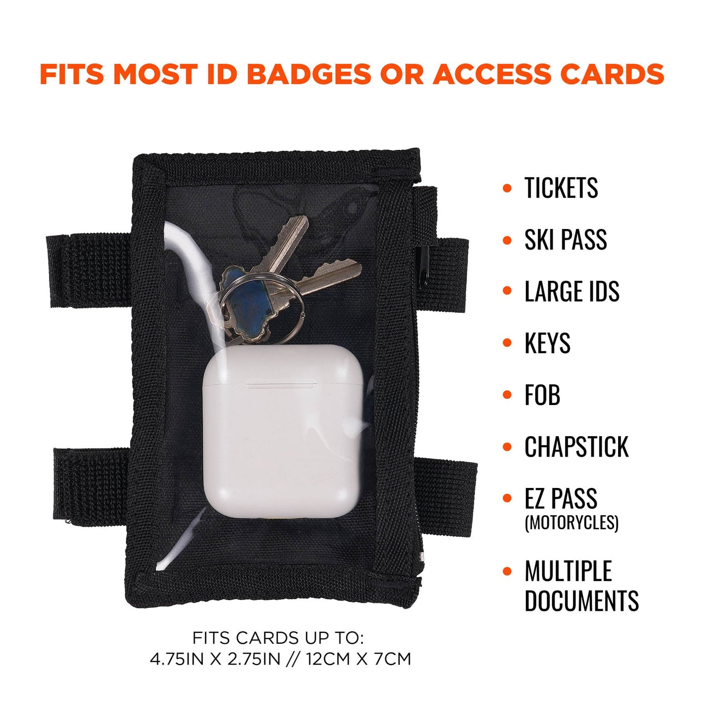 Black ID Holders - Ergodyne - Durable Vinyl Protection
