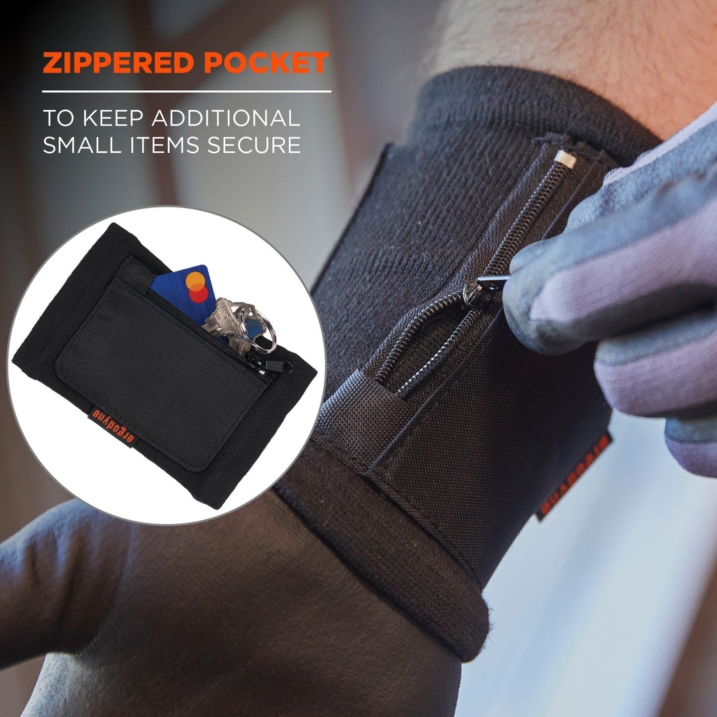 Black ID Holder - Ergodyne - Soft Polyester
